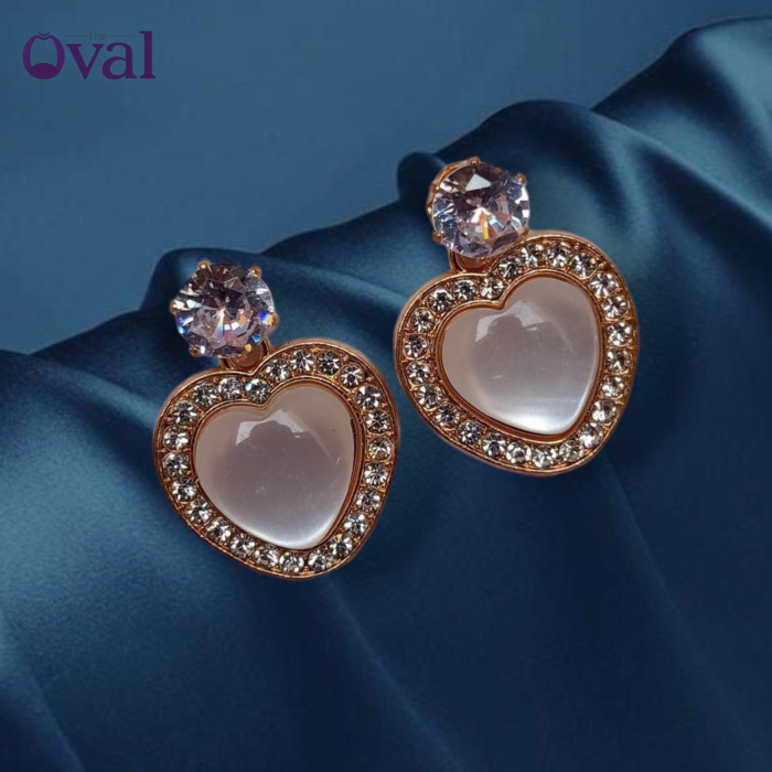 Aesthetic Korean Gold Heart Drop