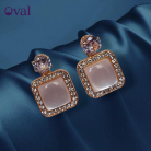 Aesthetic Korean Gold Square Drop