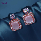 Aesthetic Korean Rose Gold Square Drop