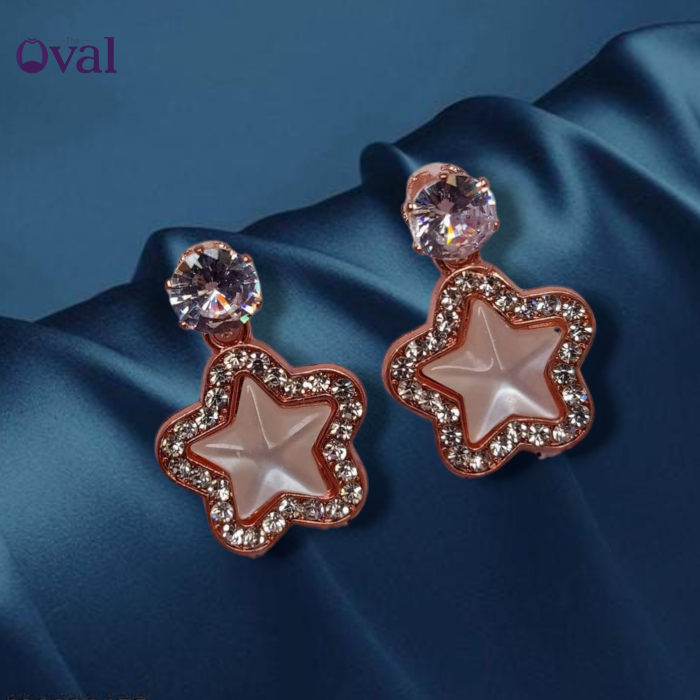 Aesthetic Korean Rose Gold Star Drop
