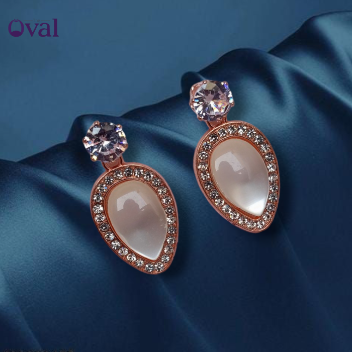 Aesthetic Korean Rose Gold Tear Drop