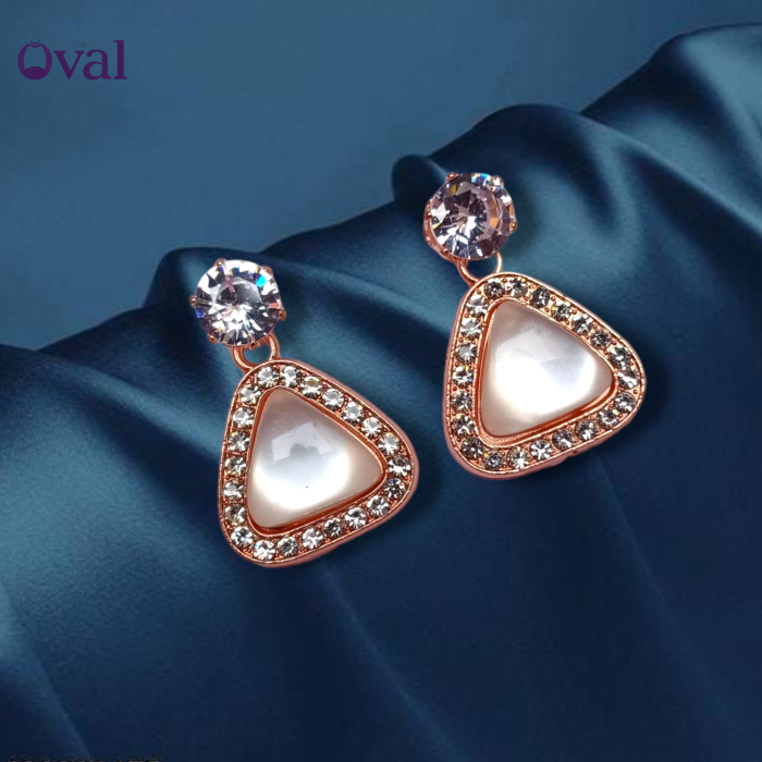 Aesthetic Korean Rose Gold Trio Drop