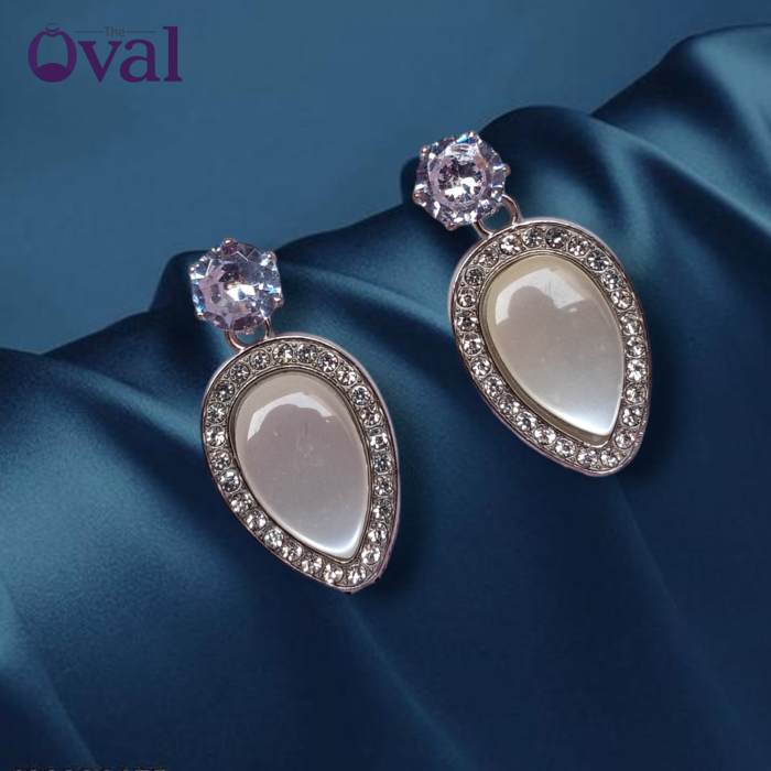 Aesthetic Korean Silver Tear Drop