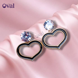 Heart Shape Diamond Studded