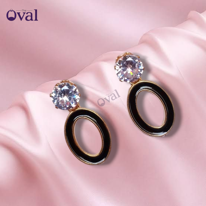 Oval Shape Daimond Studded