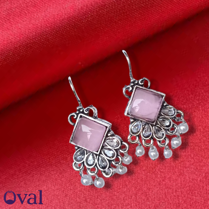Pracheen Kundan Oxidized Hook Earrings (2)