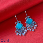 Pracheen Kundan Oxidized Hook Earrings (9)
